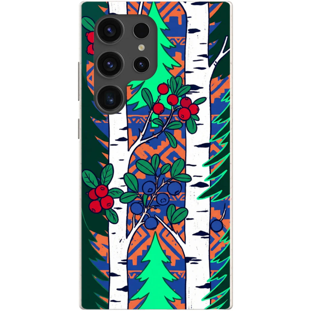 Nordic Forest by Aino Kallio — S24 Ultra Samsung Galaxy Bio-degradable Case — Finnaij