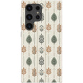 Birch and Linen Pattern by Elsi Vaarala — S24 Ultra Samsung Galaxy Bio-degradable Case — Finnaij