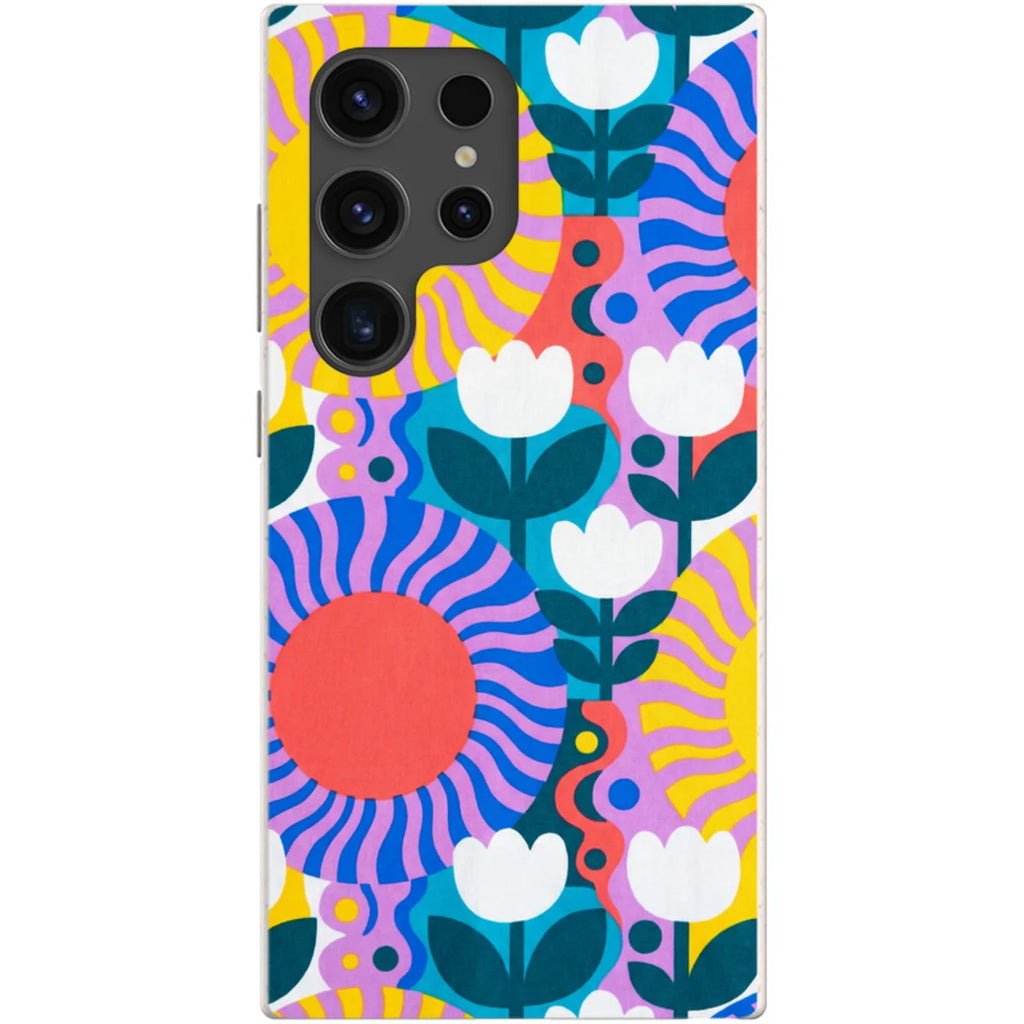 Midnight Sun Mod Bloom by Salla Niemi — S24 Ultra Samsung Galaxy Bio-degradable Case — Finnaij
