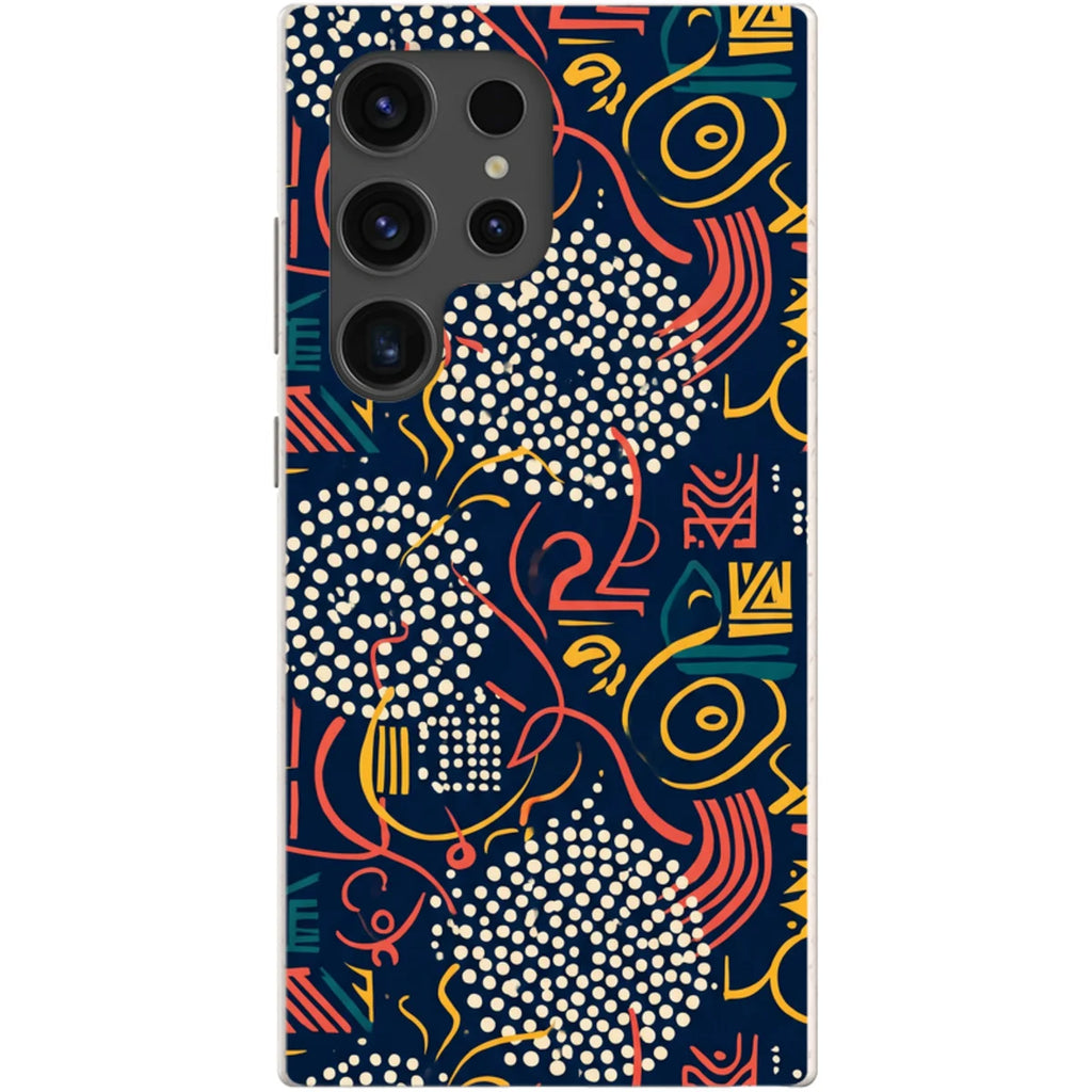Adire Nightfall by Ada Okoye — Samsung Galaxy Bio-degradable Case — Finnaij