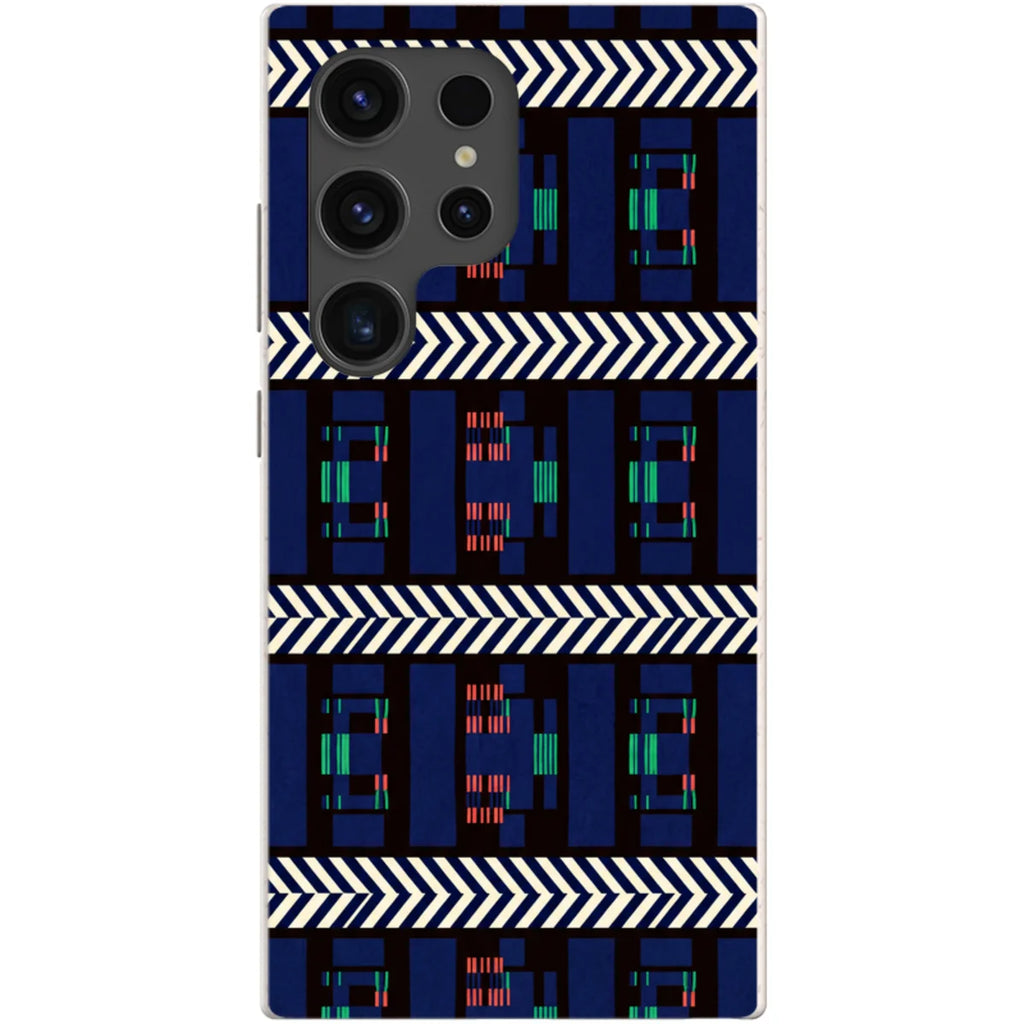 Midnight Aso-Oke by Ada Okoye — S24 Ultra Samsung Galaxy Bio-degradable Case — Finnaij