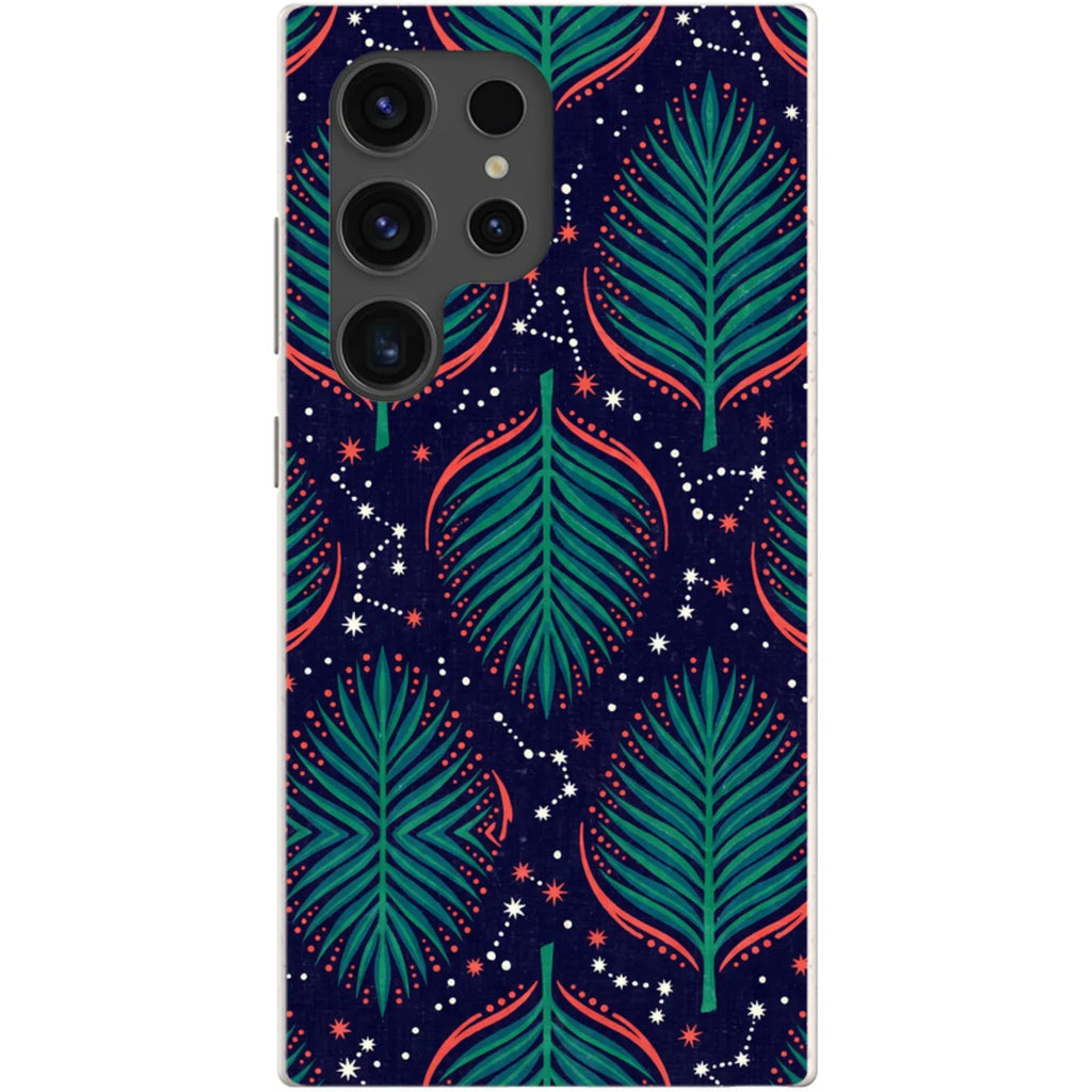 Palm Frond Constellations by Ada Okoye — S24 Ultra Samsung Galaxy Bio-degradable Case — Finnaij