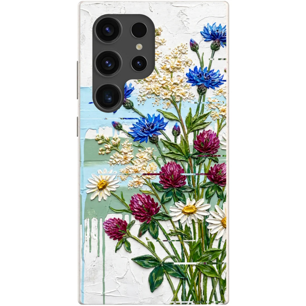 Nordic Wildflowers by Frida Lövström — S24 Ultra Samsung Galaxy Bio-degradable Case — Finnaij