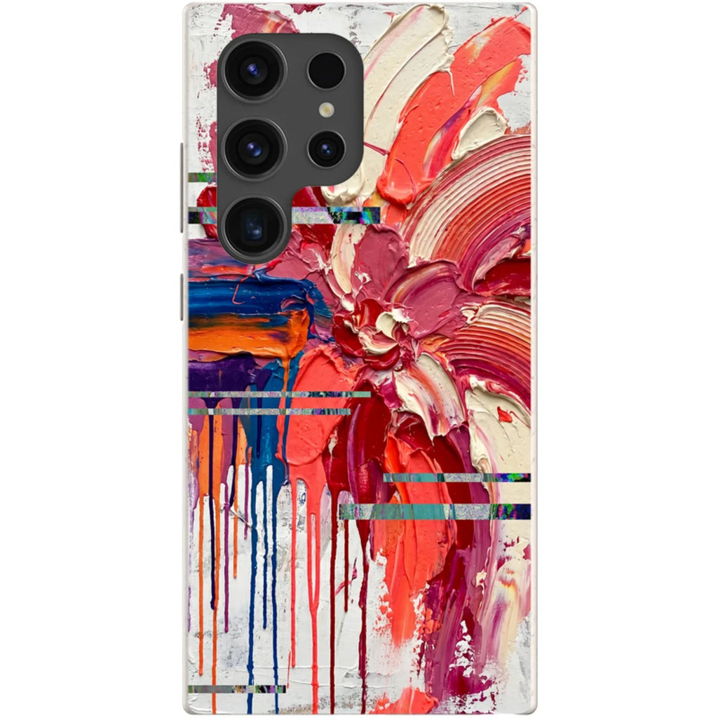 Abstract Florals by Frida Lövström — S24 Ultra Samsung Galaxy Bio-degradable Case — Finnaij