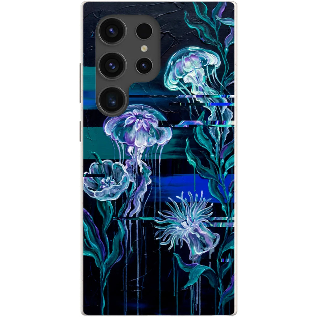 Deep-Sea Underwater Botanical Fantasy by Frida Lövström — S24 Ultra Samsung Galaxy Bio-degradable Case — Finnaij