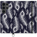 Feathers in Bloom Vegan Leather — S24 Ultra Wallet Case — Finnaij