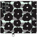 Bold Floral Black — S24 Ultra Wallet Case — Finnaij