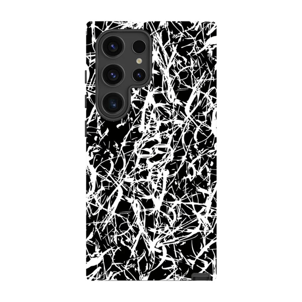Black-White Grunge — S24 Ultra Tough Case — Finnaij
