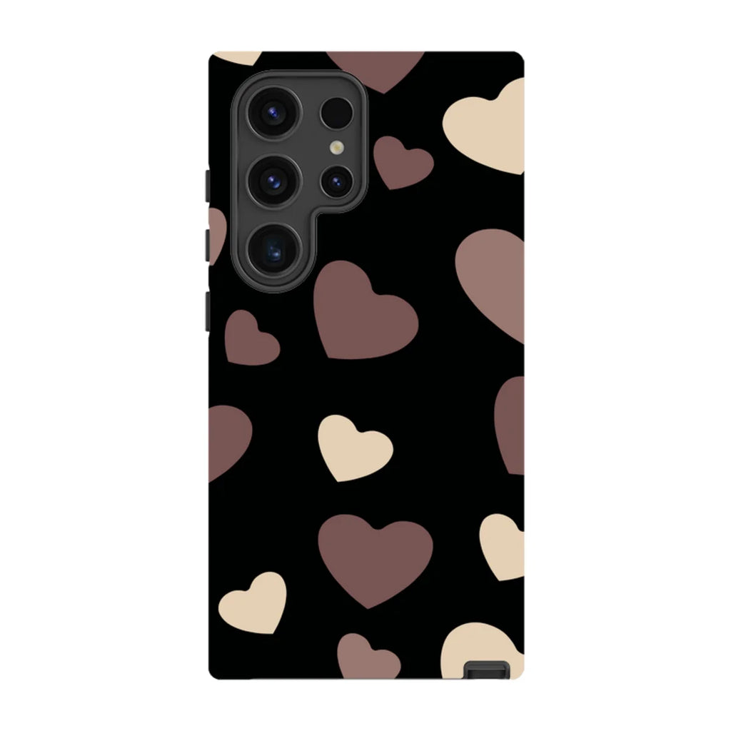 White & Black Hearts — S24 Ultra Tough Case — Finnaij