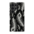 Feathers in Bloom Black — S24 Ultra Tough Case — Finnaij