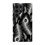 Feathers in Bloom Black — S24 Ultra Tough Case — Finnaij