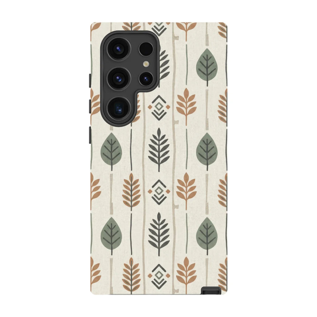 Birch and Linen Pattern by Elsi Vaarala — S24 Ultra Tough Case — Finnaij