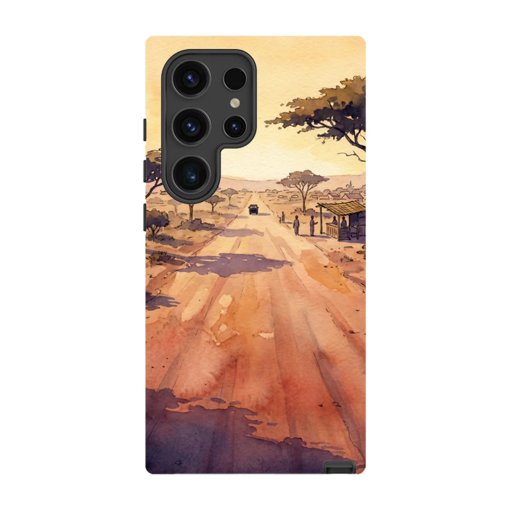 Laterite Road Golden Hour by Tobi Akinyemi — S24 Ultra Tough Case — Finnaij