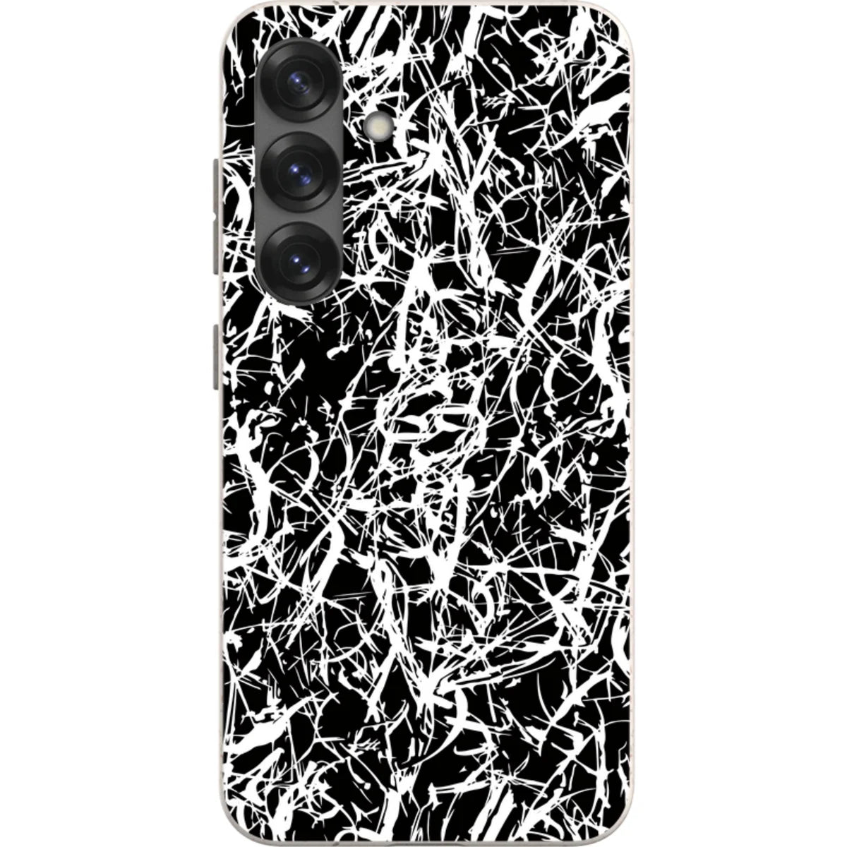 Black-White Grunge — S25 Samsung Galaxy Bio-degradable Case — Finnaij