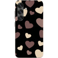 White & Black Hearts — S25 Samsung Galaxy Bio-degradable Case — Finnaij