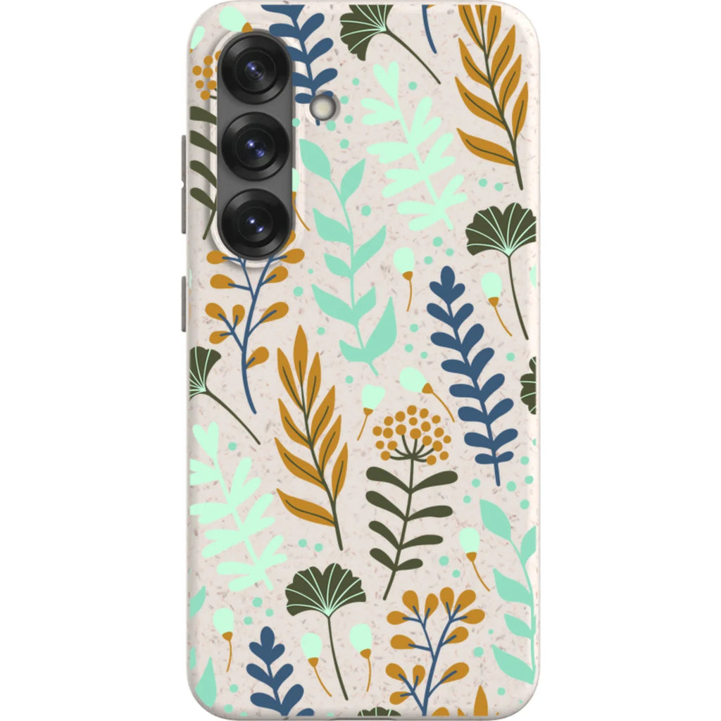 Wild Floral Natural — S25 Samsung Galaxy Bio-degradable Case — Finnaij
