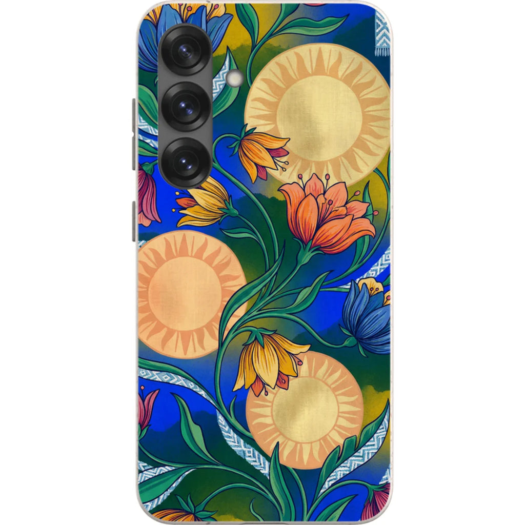 Midnight Sun Garden by Aino Kallio — S25 Samsung Galaxy Bio-degradable Case — Finnaij