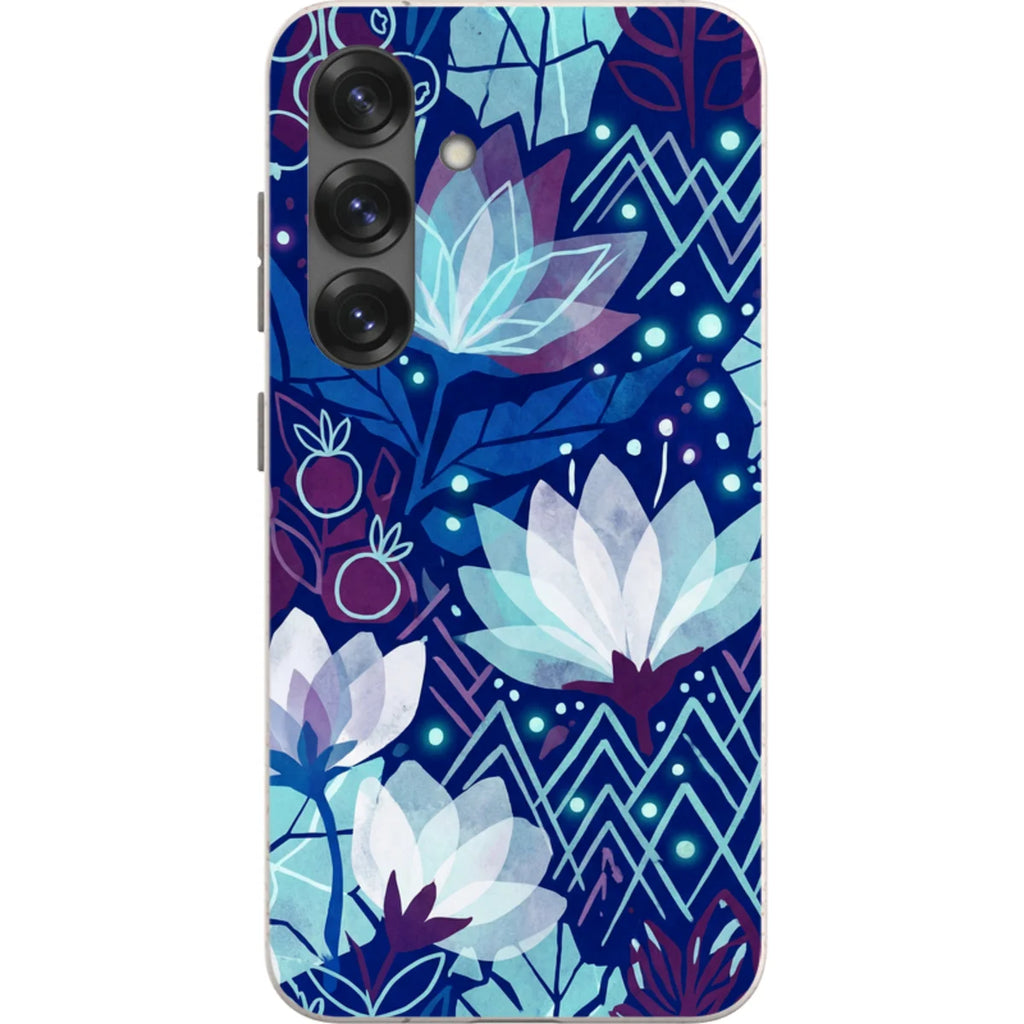 Frozen Lake Petals by Aino Kallio — S25 Samsung Galaxy Bio-degradable Case — Finnaij