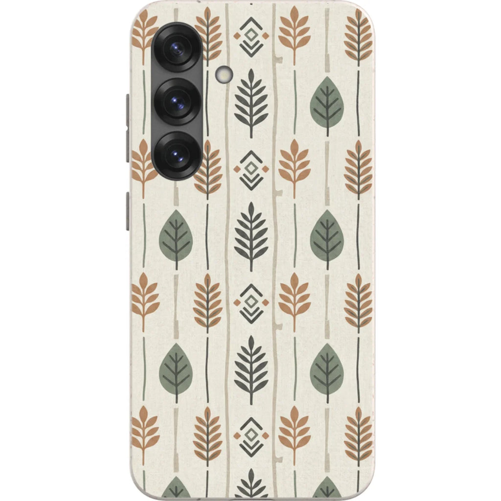 Birch and Linen Pattern by Elsi Vaarala — S25 Samsung Galaxy Bio-degradable Case — Finnaij