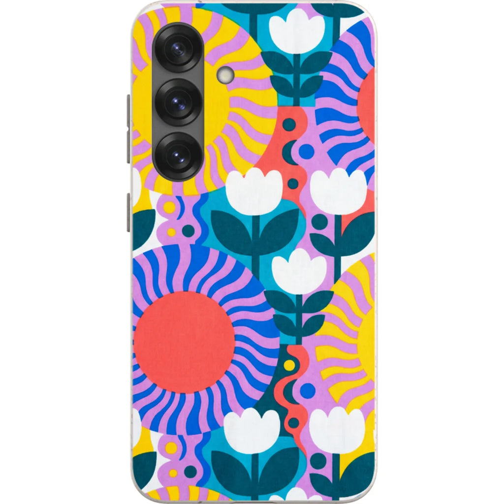 Midnight Sun Mod Bloom by Salla Niemi — S25 Samsung Galaxy Bio-degradable Case — Finnaij