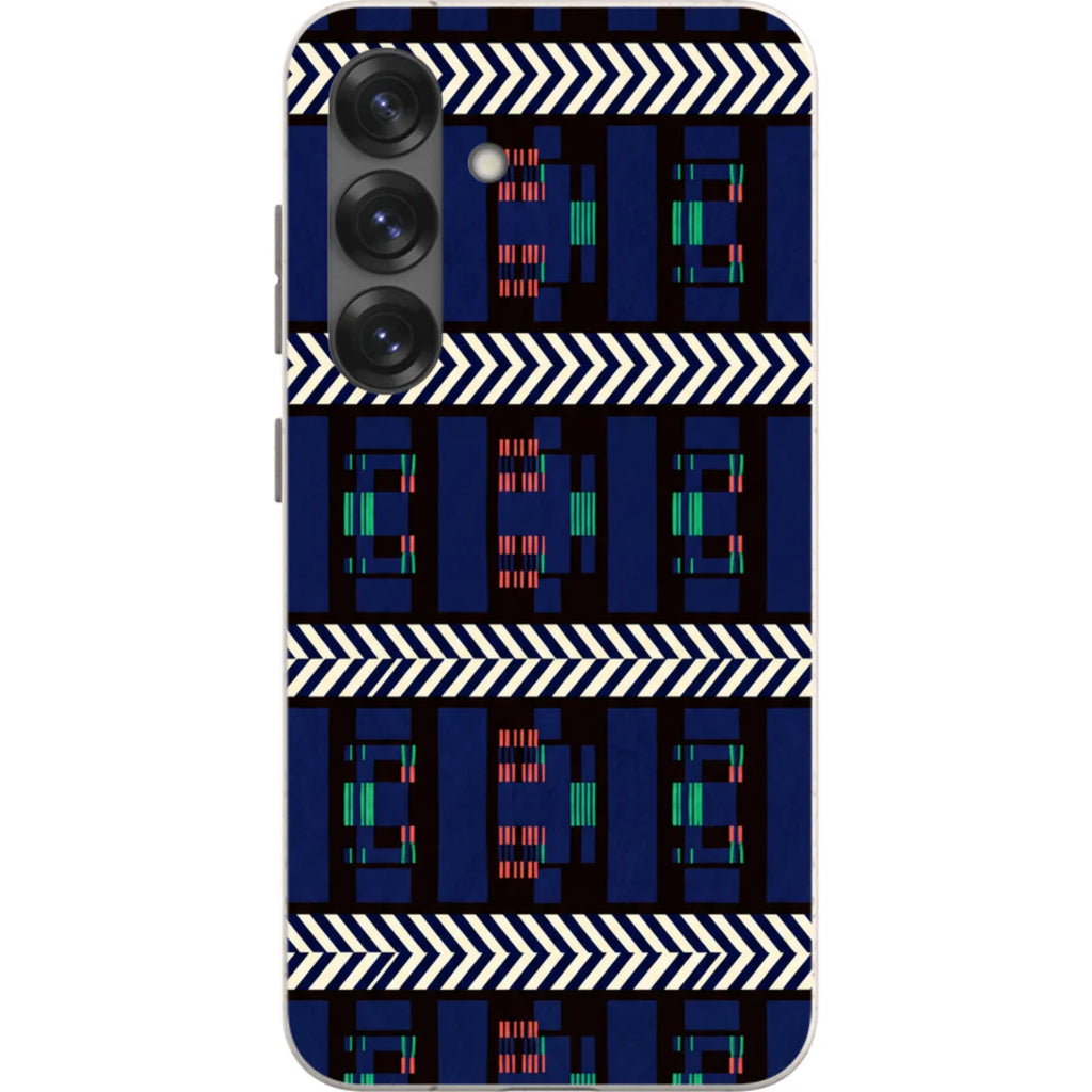 Midnight Aso-Oke by Ada Okoye — S25 Samsung Galaxy Bio-degradable Case — Finnaij
