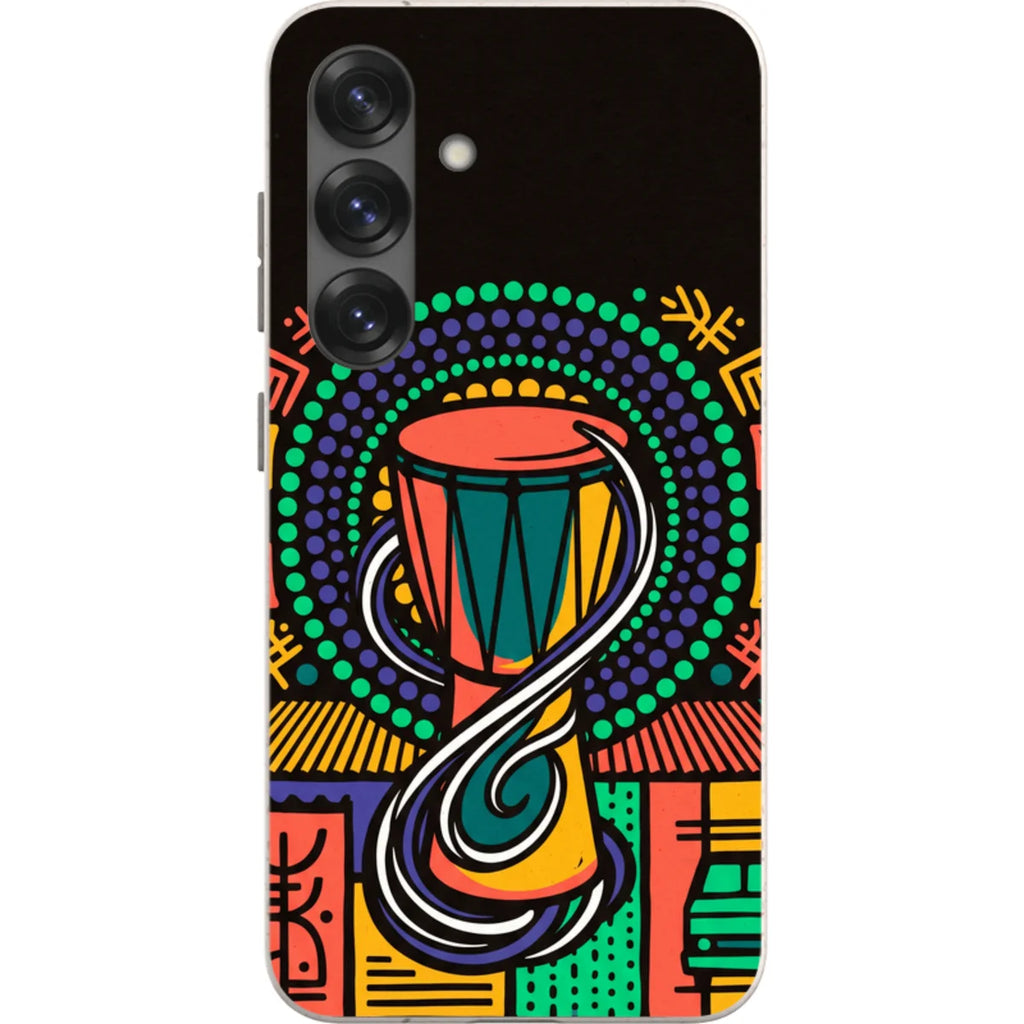 Talking Drum Halo by Ada Okoye — S25 Samsung Galaxy Bio-degradable Case — Finnaij