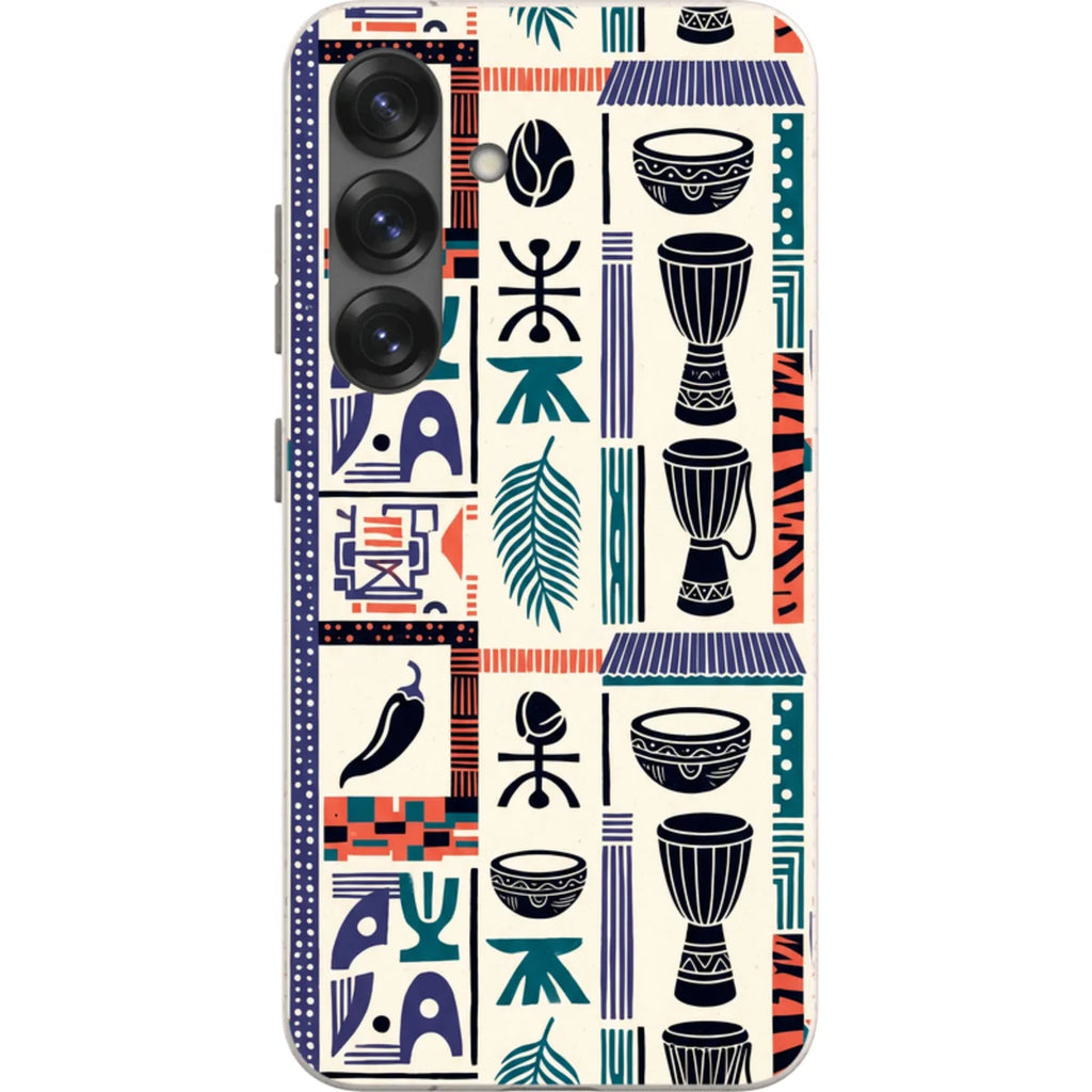 Market Day Icons by Ada Okoye — S25 Samsung Galaxy Bio-degradable Case — Finnaij