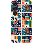 Coastal Indigo Tiles by Ada Okoye — S25 Samsung Galaxy Bio-degradable Case — Finnaij
