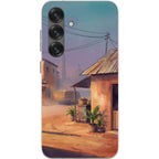 City Edge Quiet Street by Tobi Akinyemi — S25 Samsung Galaxy Bio-degradable Case — Finnaij