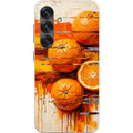 Oranges and Citrus Still Life by Frida Lövström — S25 Samsung Galaxy Bio-degradable Case — Finnaij
