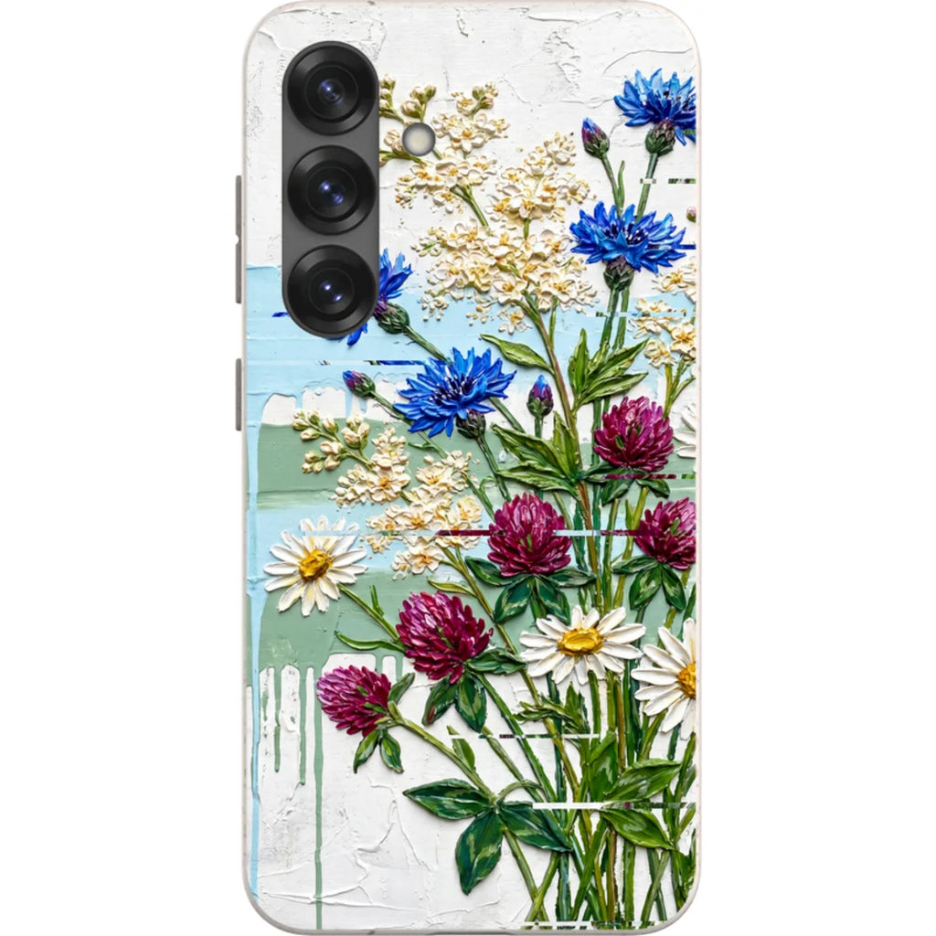 Nordic Wildflowers by Frida Lövström — S25 Samsung Galaxy Bio-degradable Case — Finnaij