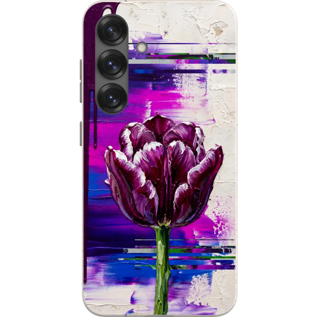Single Dramatic Tulip by Frida Lövström — S25 Samsung Galaxy Bio-degradable Case — Finnaij