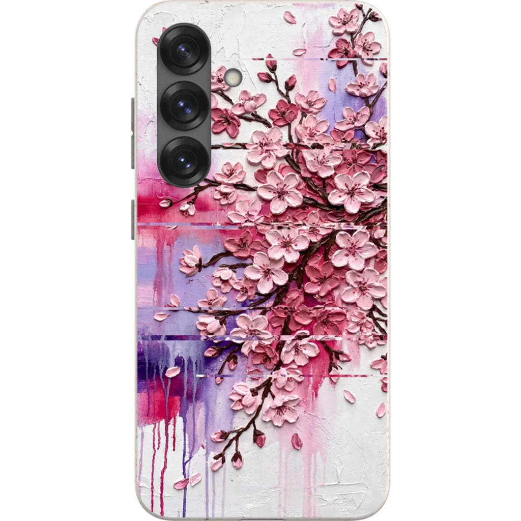 Cherry Blossoms by Frida Lövström — S25 Samsung Galaxy Bio-degradable Case — Finnaij