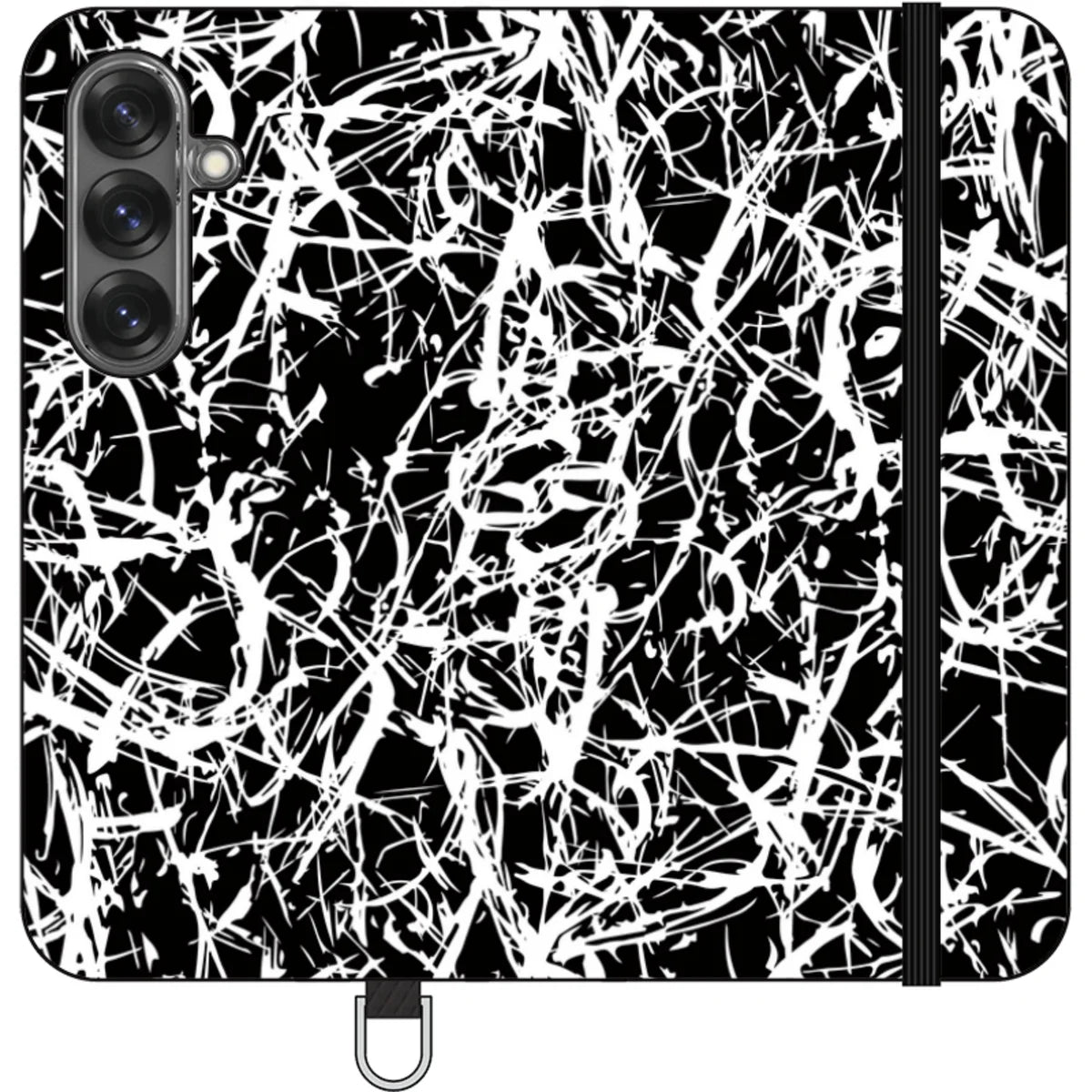 Black-White Grunge — S25 Wallet Case — Finnaij