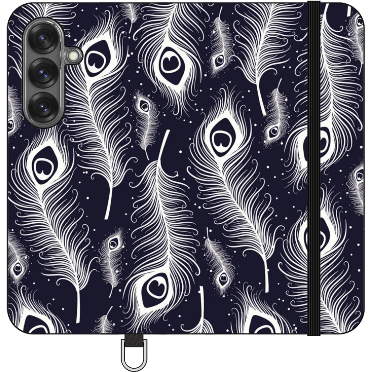 Feathers in Bloom Vegan Leather — S25 Wallet Case — Finnaij