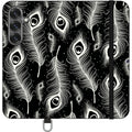 Feathers in Bloom Black — S25 Wallet Case — Finnaij