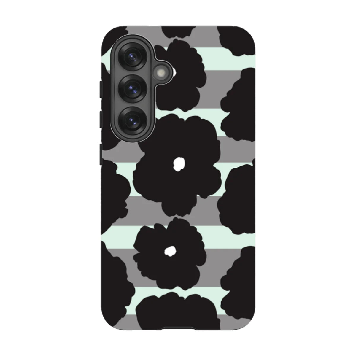 Bold Floral Black — S25 Tough Case — Finnaij