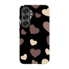 White & Black Hearts — S25 Tough Case — Finnaij