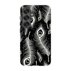 Feathers in Bloom Black — S25 Tough Case — Finnaij