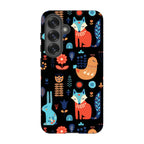 Nordic Ornament Black — S25 Tough Case — Finnaij