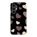 White & Black Hearts — S25 Fan Edition Tough Case — Finnaij