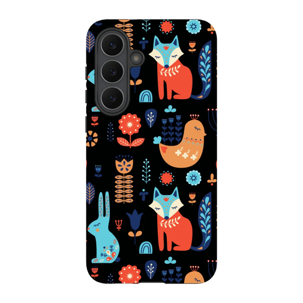 Nordic Ornament Black — S25 Fan Edition Tough Case — Finnaij