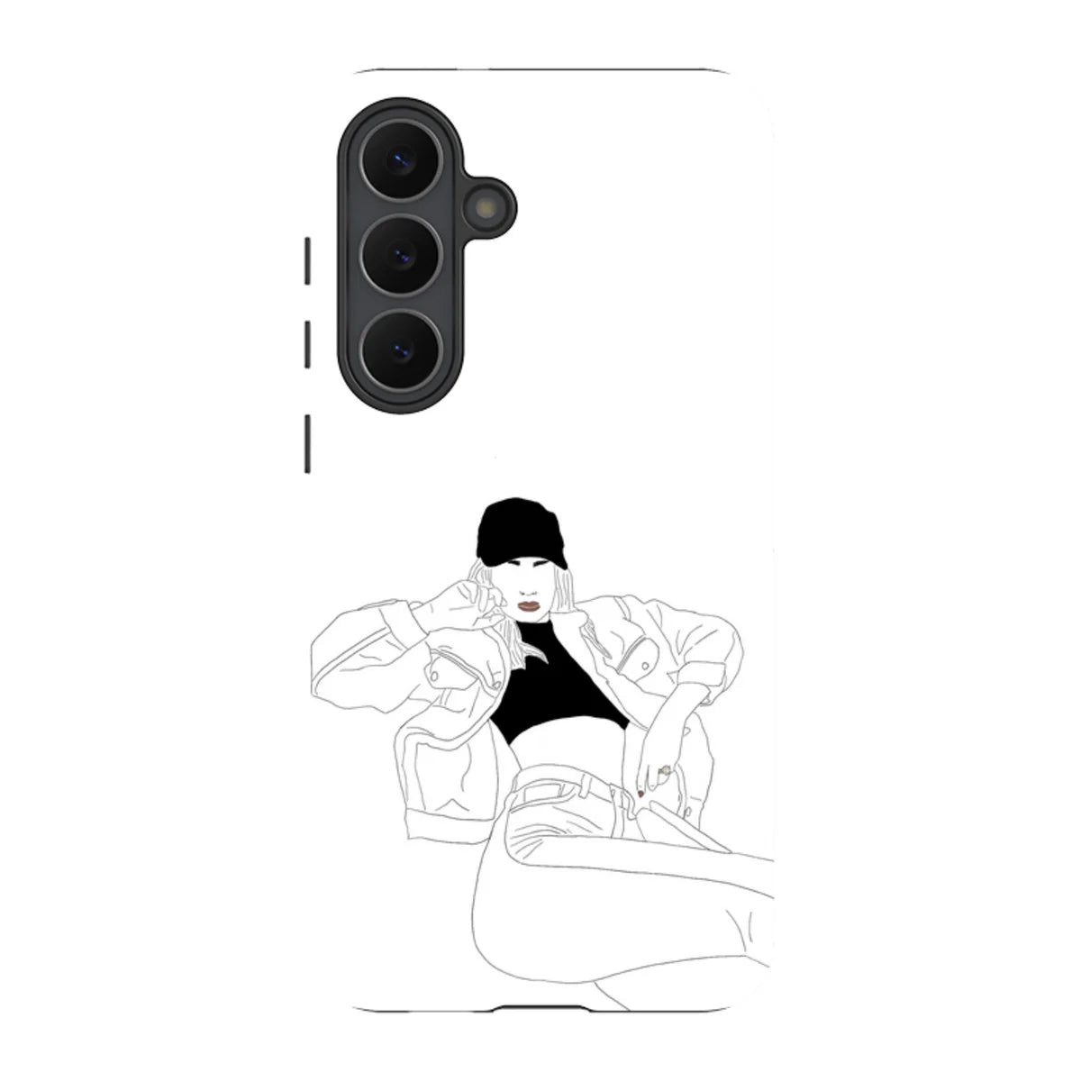 Black Cap by Keagan Haight — S25 Fan Edition Tough Case — Finnaij