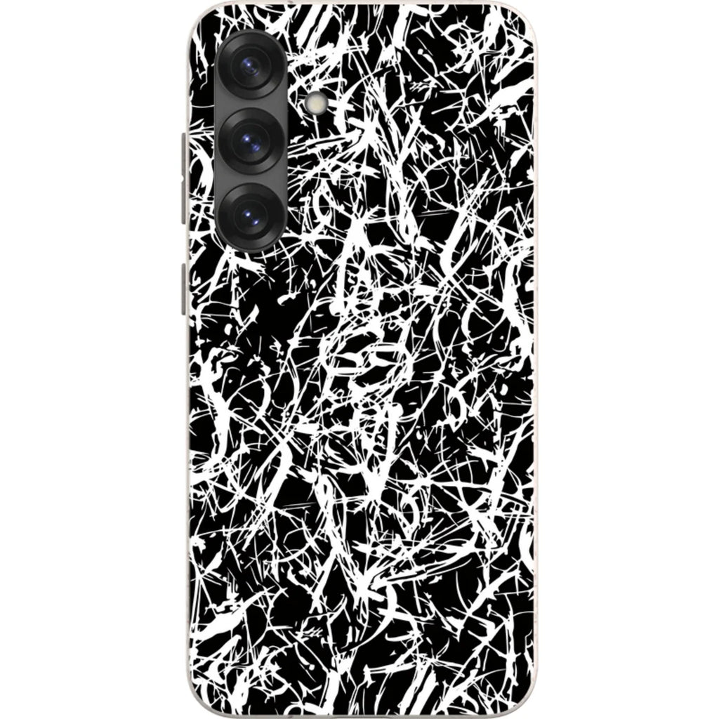 Black-White Grunge — S25 Plus Samsung Galaxy Bio-degradable Case — Finnaij