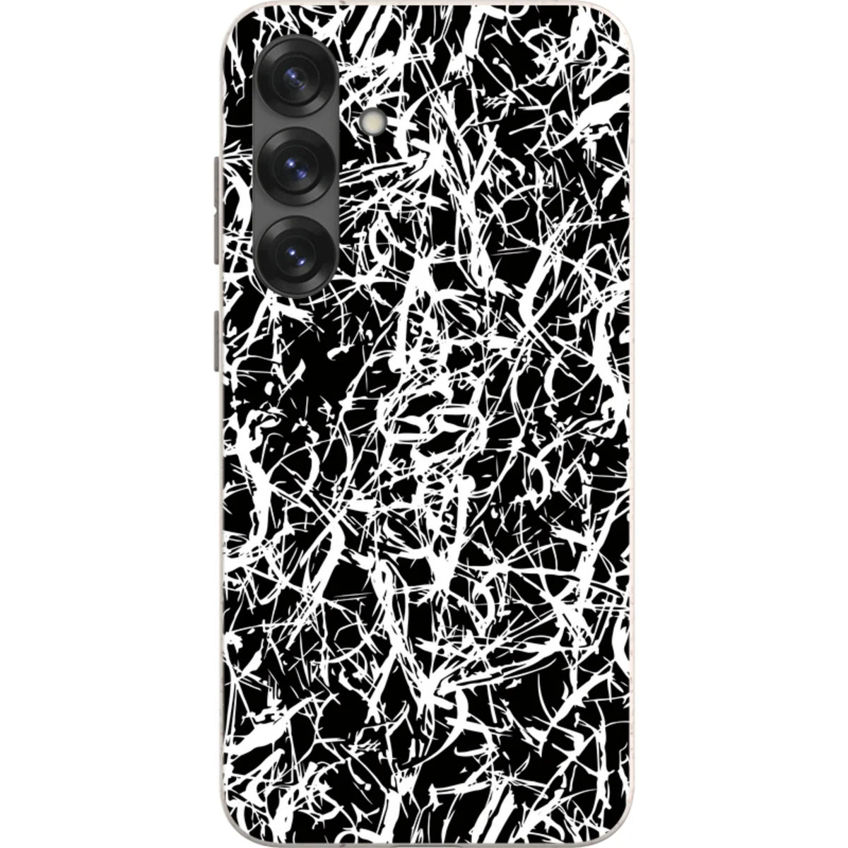 Black-White Grunge — S25 Plus Samsung Galaxy Bio-degradable Case — Finnaij