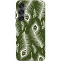 Feathers in Bloom Army Green — S25 Plus Samsung Galaxy Bio-degradable Case — Finnaij