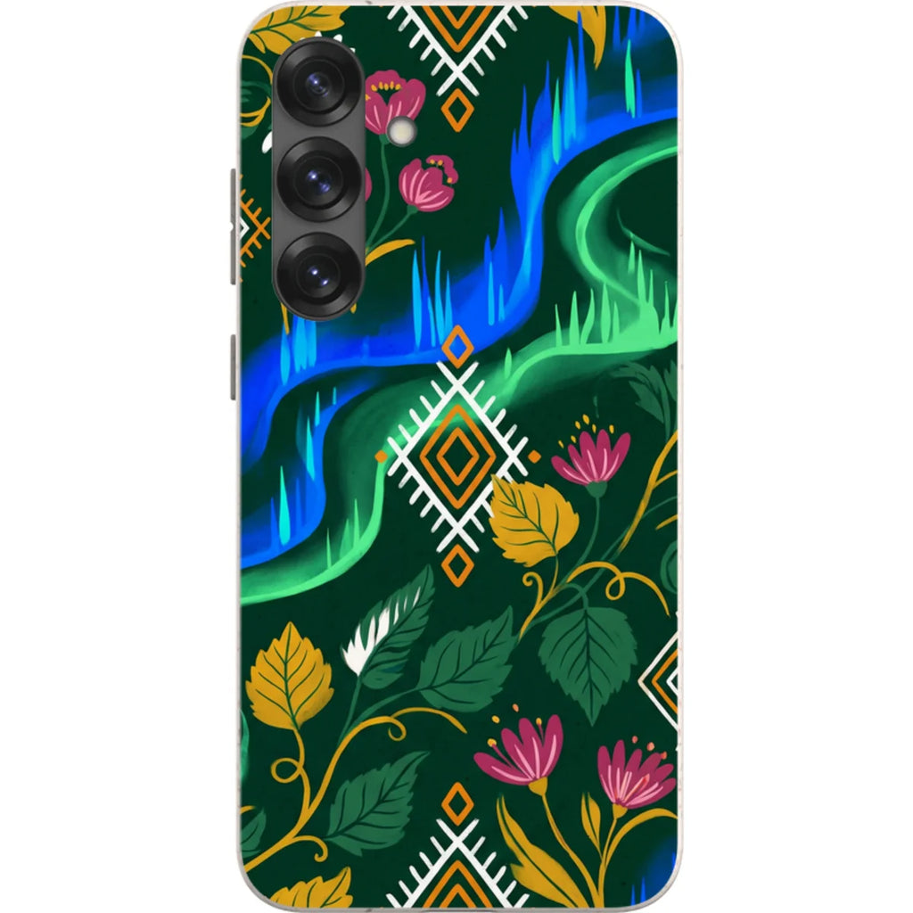 Aurora Birch Bloom by Aino Kallio — S25 Plus Samsung Galaxy Bio-degradable Case — Finnaij