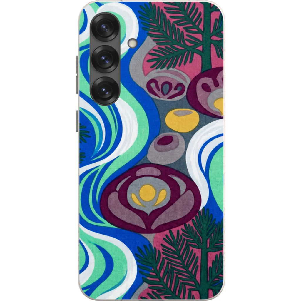 Sauna Bloom Motif by Aino Kallio — S25 Plus Samsung Galaxy Bio-degradable Case — Finnaij