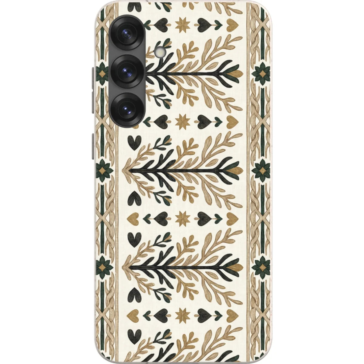 Heritage Border by Elsi Vaarala — S25 Plus Samsung Galaxy Bio-degradable Case — Finnaij