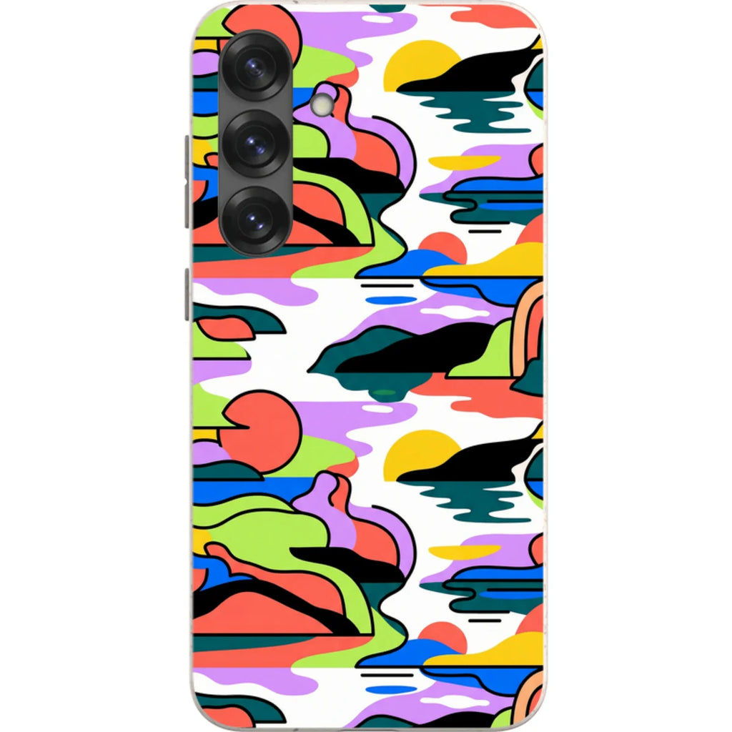 Archipelago Color Motion by Salla Niemi — S25 Plus Samsung Galaxy Bio-degradable Case — Finnaij